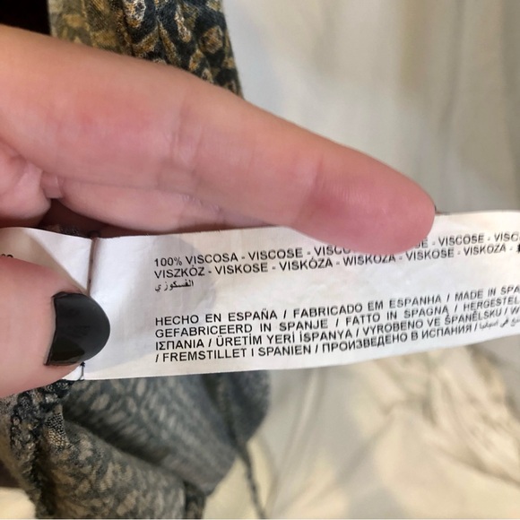 Anthropologie Friday's Project Geometric Print Backless Tie Top - Picture 9 of 9